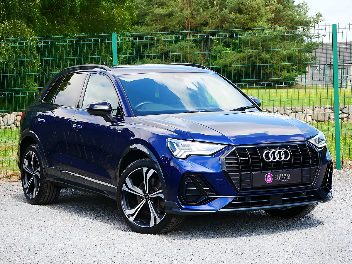 Used 2020 Audi Q3 Edition 1 Navarra Blue - Front View