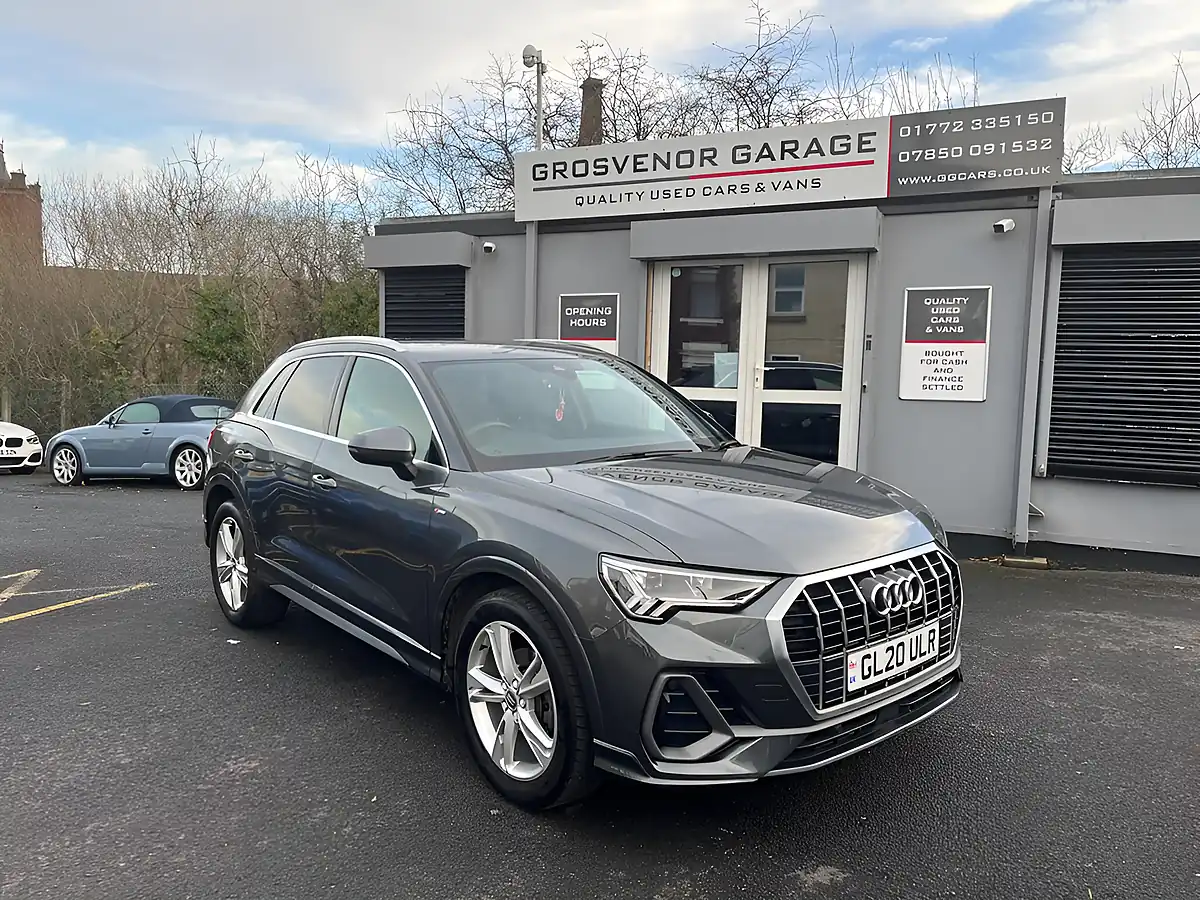 Used 2020 Audi Q3 S Line Grey - Front View