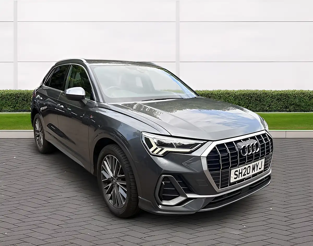 Used 2020 Audi Q3 S Line Grey - Front View