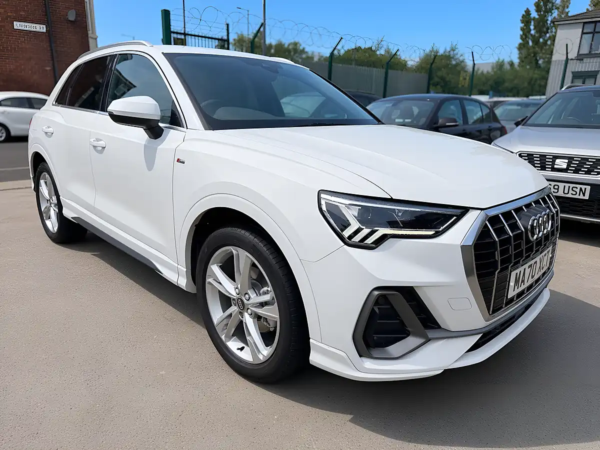 Used 2020 Audi Q3 S Line White - Interior and Exterior details 4