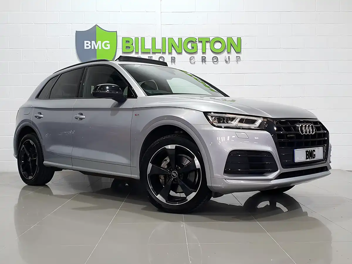 Used 2020 Audi Q5 Black Edition Silver - Front View