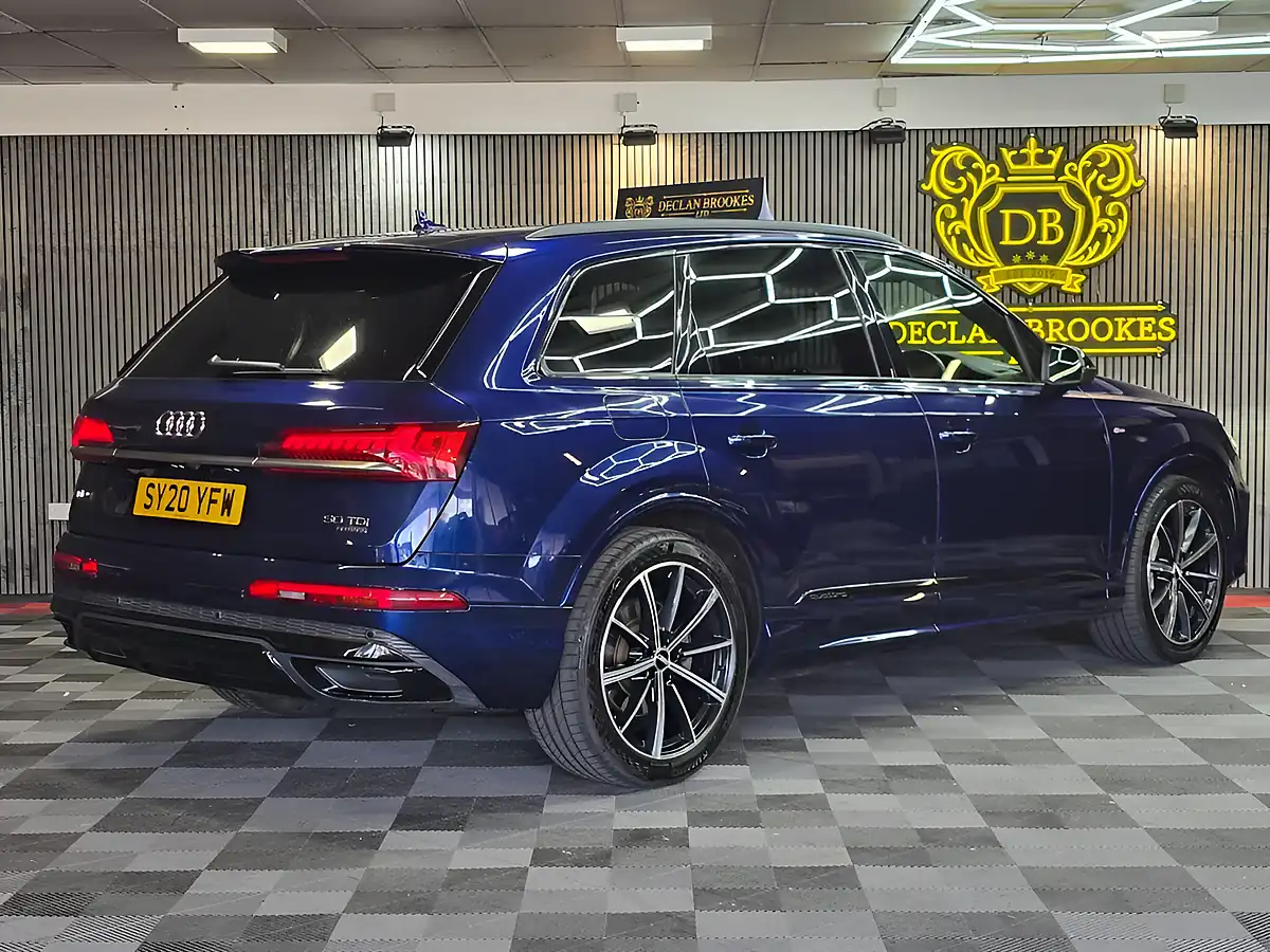 Used 2020 Audi Q7 Black Edition Blue - Interior and Exterior details 3
