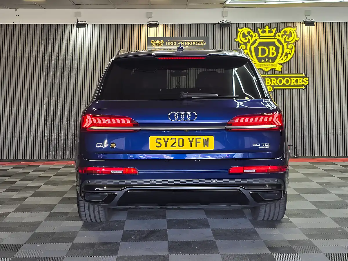 Used 2020 Audi Q7 Black Edition Blue - Interior and Exterior details 4