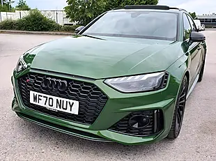 Used 2020 Audi RS4 Avant Carbon Black Sonoma Green - Interior and Exterior details 10
