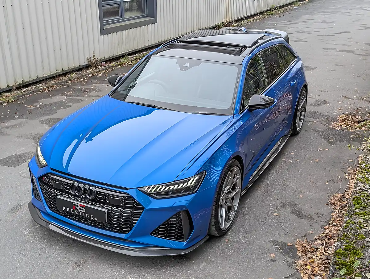 Used 2020 Audi RS6 Avant Carbon Black Blue - Interior and Exterior details 10