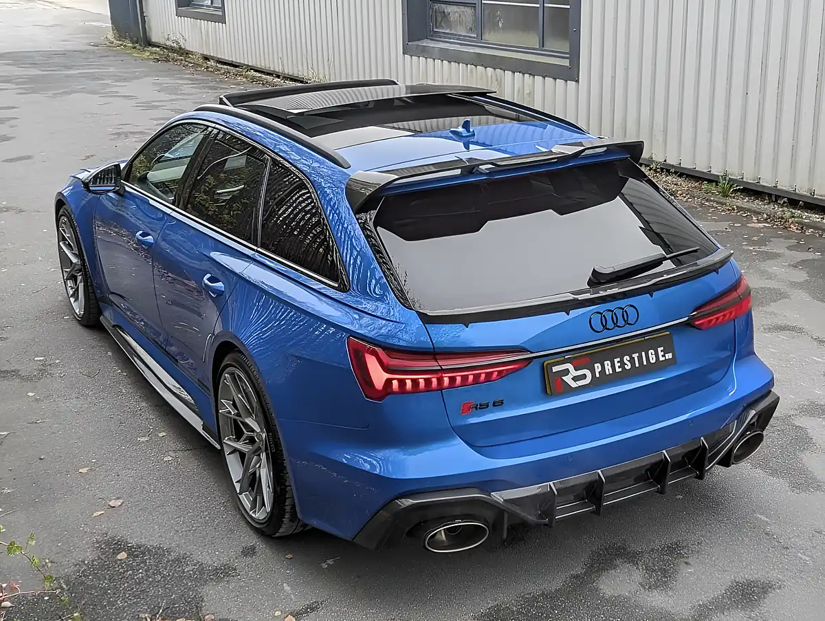 Used 2020 Audi RS6 Avant Carbon Black Blue - Interior and Exterior details 16