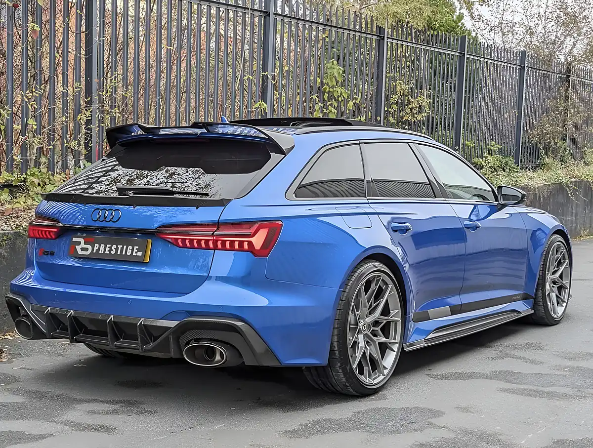 Used 2020 Audi RS6 Avant Carbon Black Blue - Interior and Exterior details 6