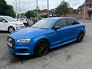 Used 2020 Audi S3 Black Edition Blue - Interior and Exterior details 9
