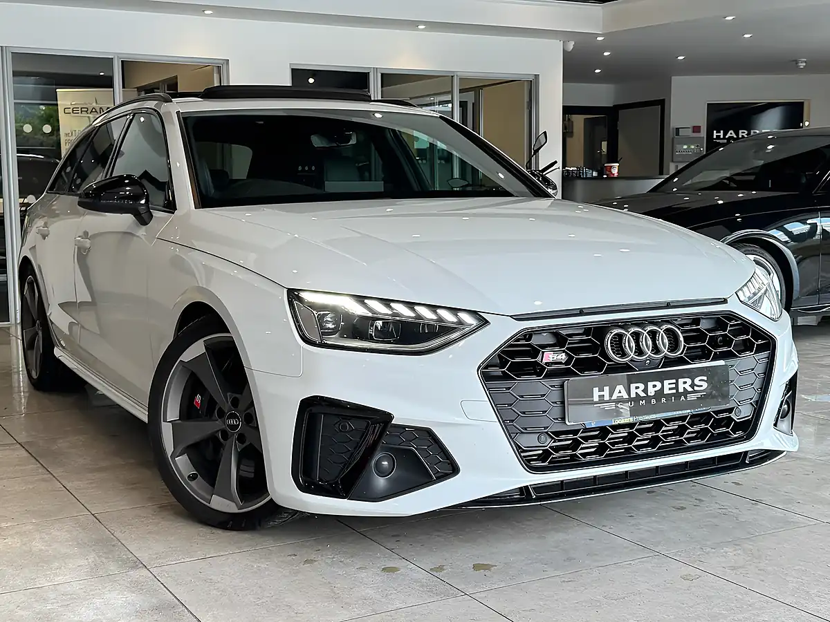 Used 2020 Audi S4 Avant Black Edition White - Front View