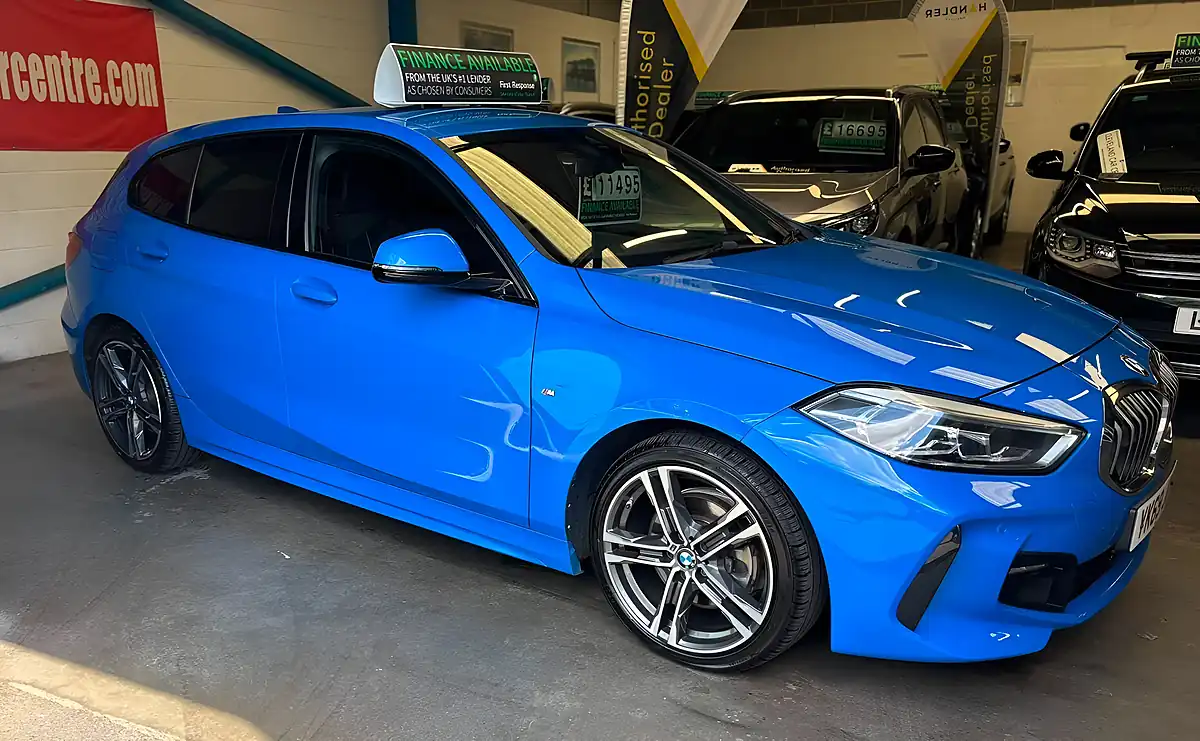 Used 2020 BMW 1 Series M Sport Blue - Interior and Exterior details 8