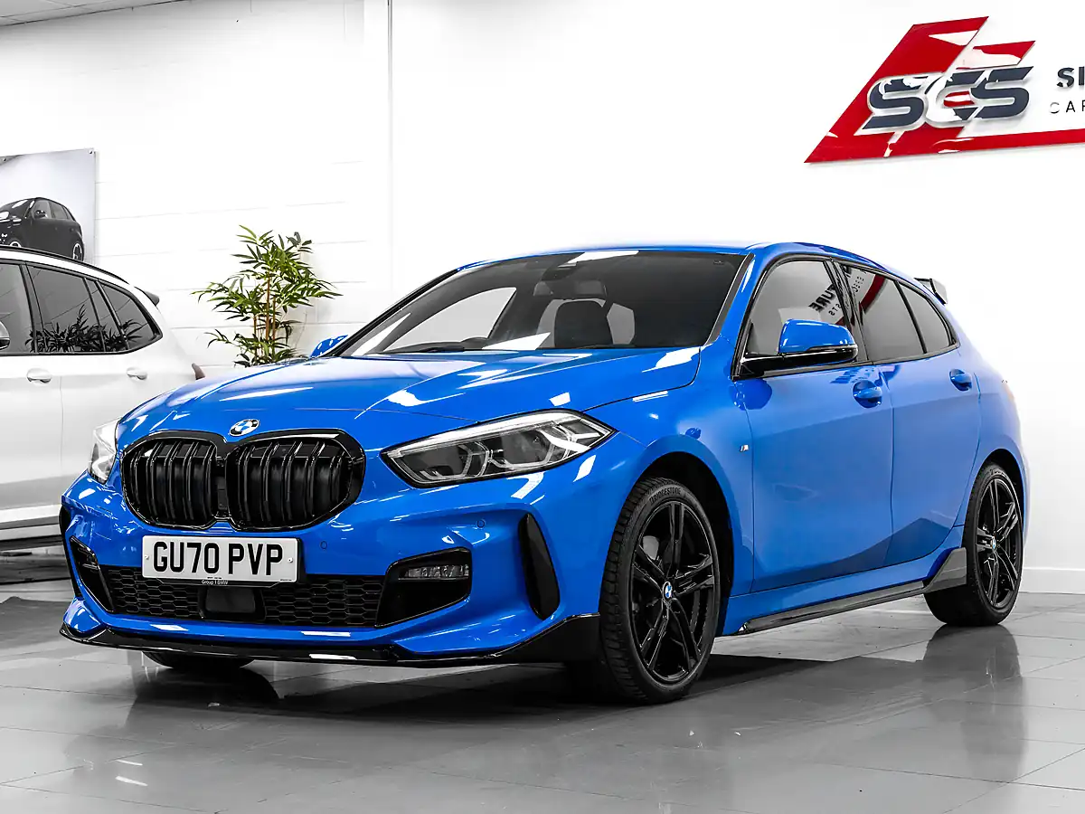 Used 2020 BMW 1 Series M Sport Misano Blue - Interior and Exterior details 2