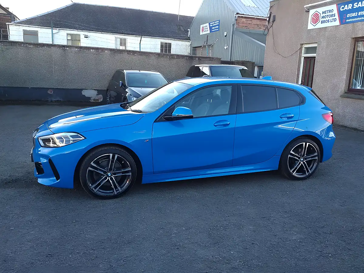 Used 2020 BMW 1 Series M Sport Misano Blue - Front View
