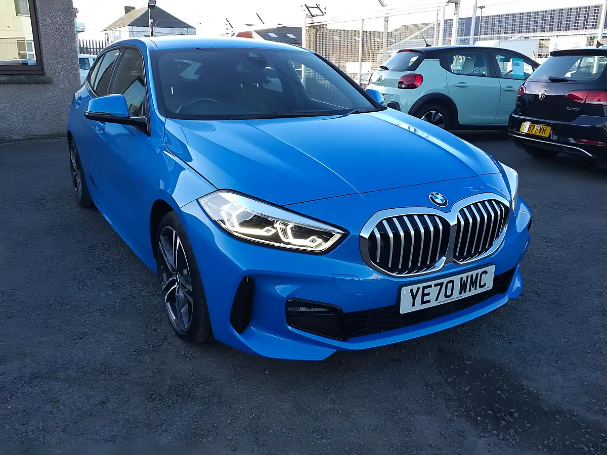 Used 2020 BMW 1 Series M Sport Misano Blue - Interior and Exterior details 9