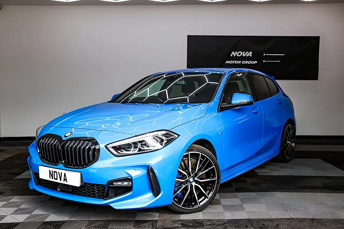 Used 2020 BMW 1 Series M Sport Misano Blue - Interior and Exterior details 3