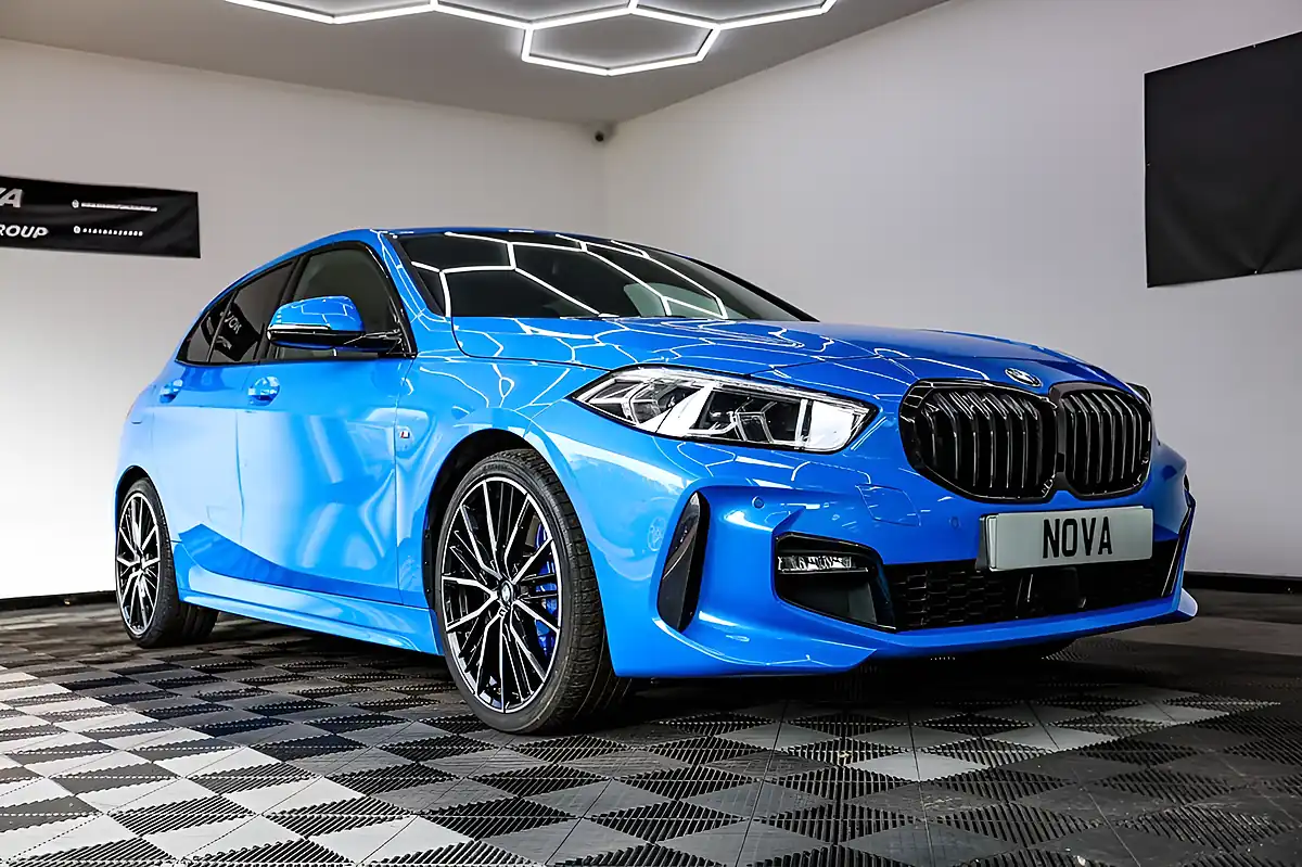 Used 2020 BMW 1 Series M Sport Misano Blue - Interior and Exterior details 5