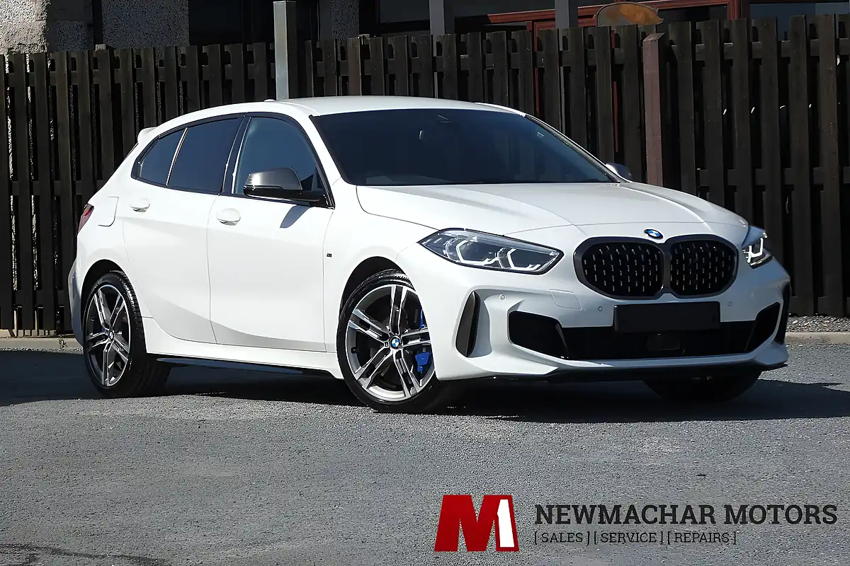 Used 2020 BMW 1 Series M135i Alpine White - Front View