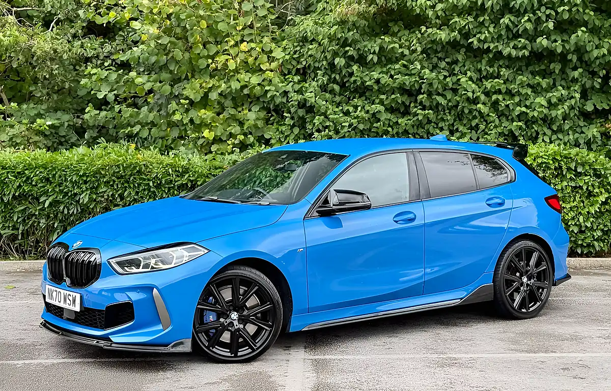 Used 2020 BMW 1 Series M135i Blue - Interior and Exterior details 2