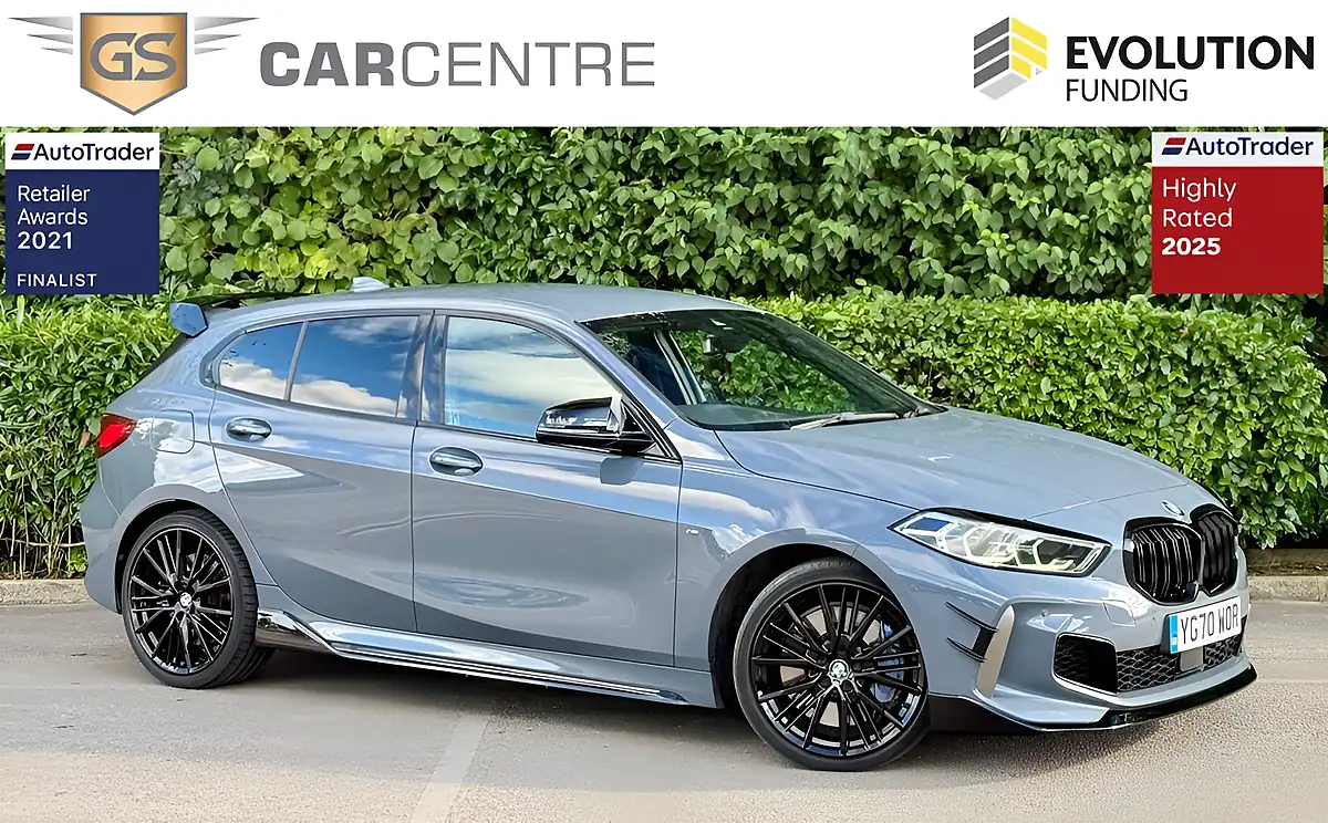 Used 2020 BMW 1 Series M135i Plus Grey - Front View