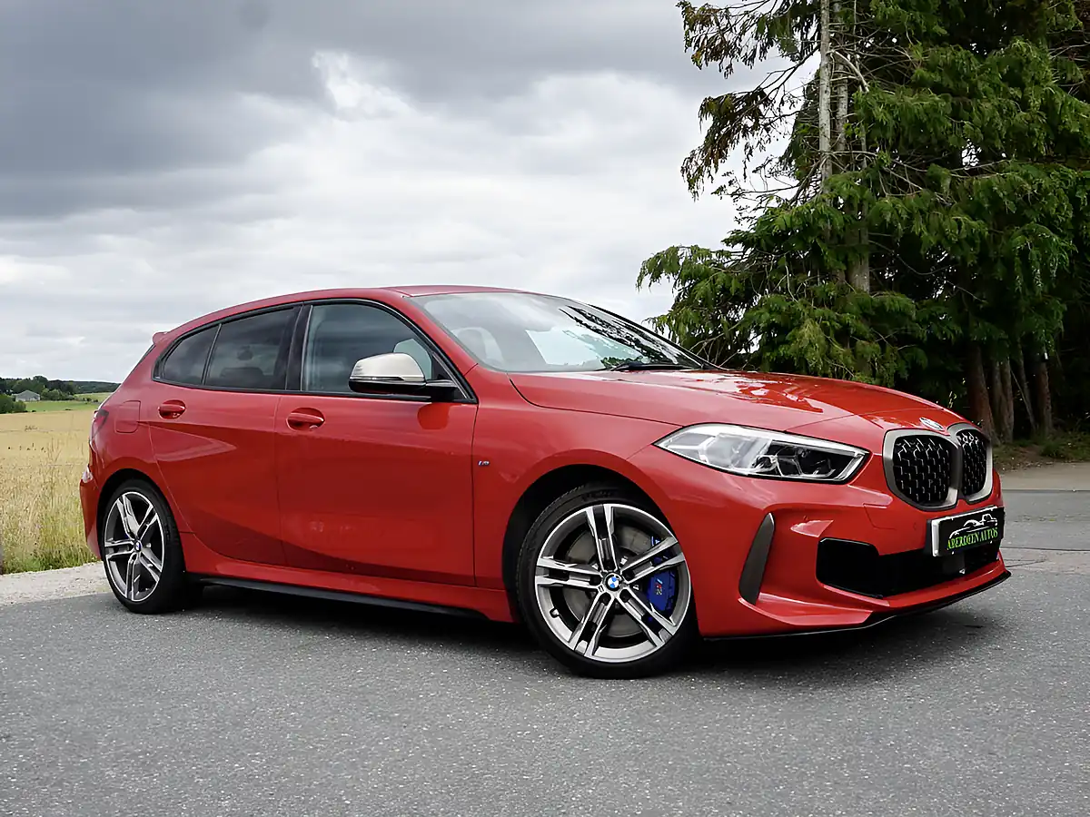 Used 2020 BMW 1 Series M135i Red - Front View