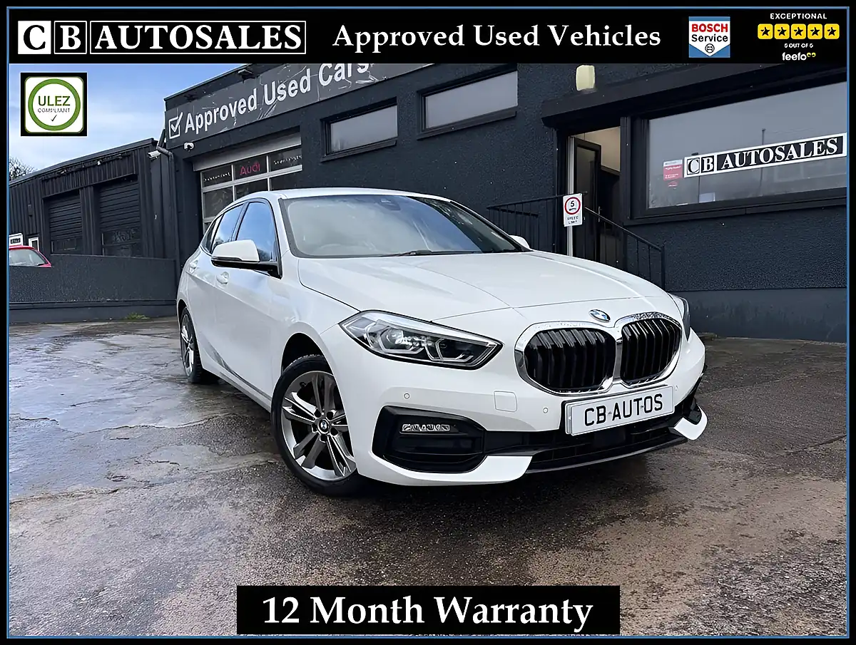 Used 2020 BMW 1 Series Sport White - Front View