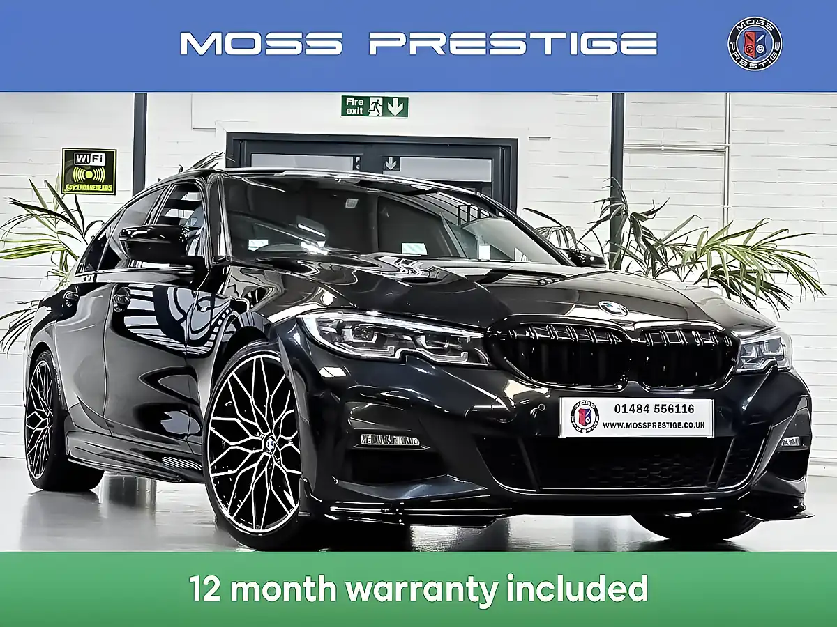 Used 2020 BMW 3 Series M Sport Black Sapphire - Front View