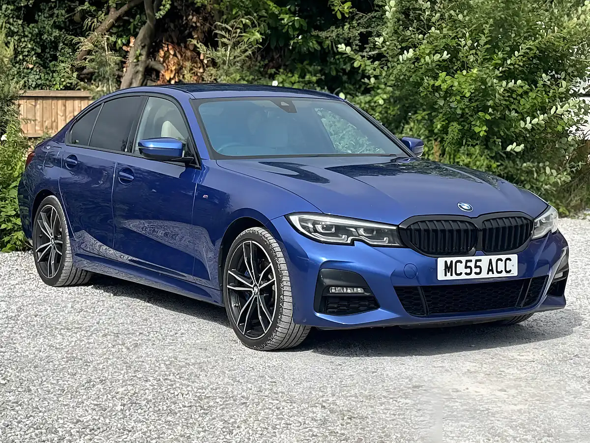 Used 2020 BMW 3 Series M Sport Blue - Interior and Exterior details 3