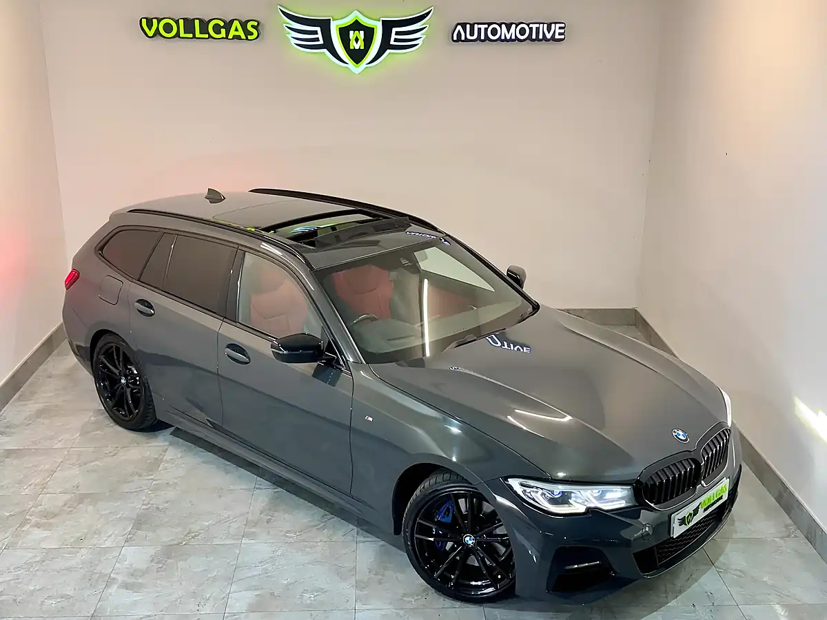 Used 2020 BMW 3 Series M Sport Plus Edition Touring Grey - Front View