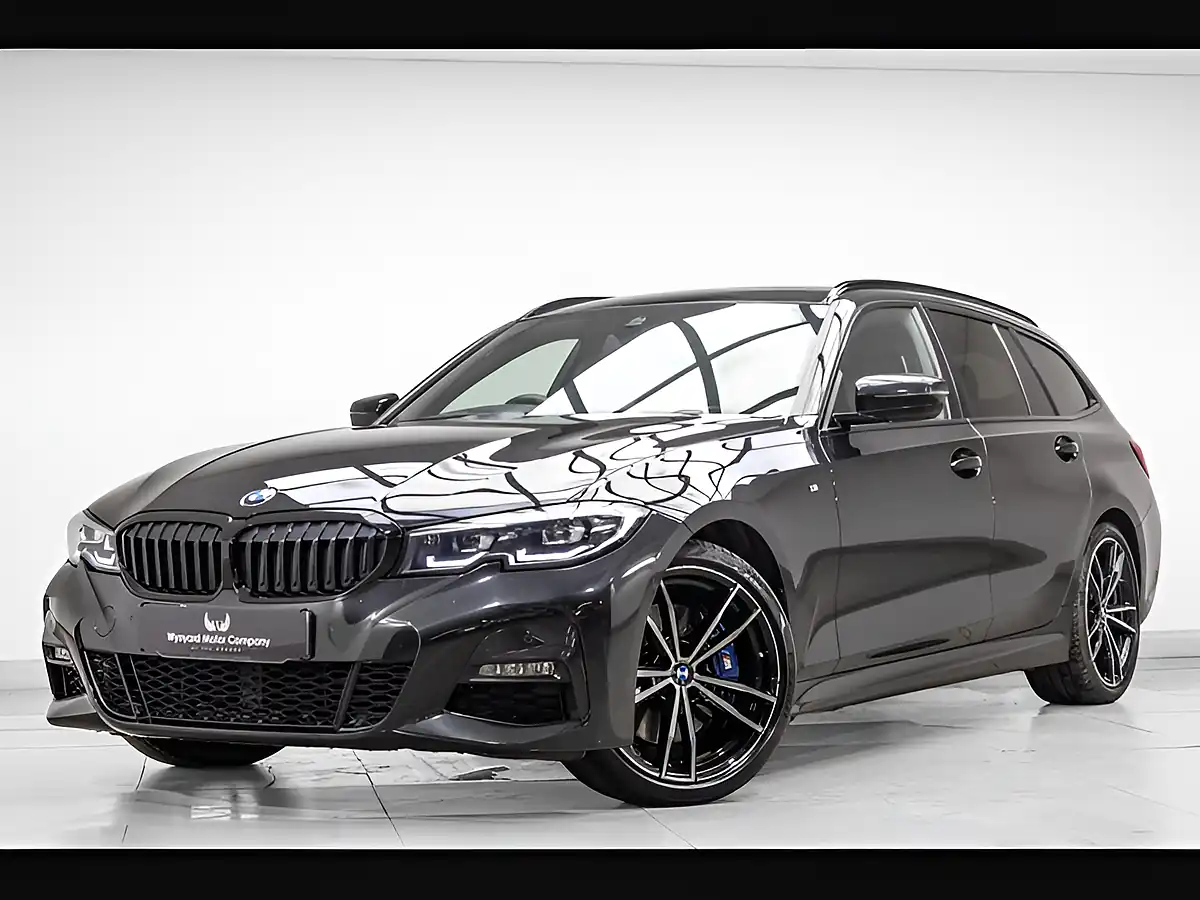 Used 2020 BMW 3 Series M Sport Touring Black - Front View