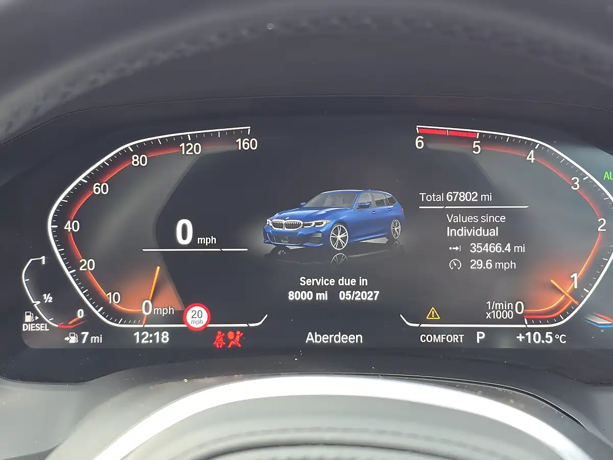 Used 2020 BMW 3 Series M Sport Touring Blue - Interior and Exterior details 10