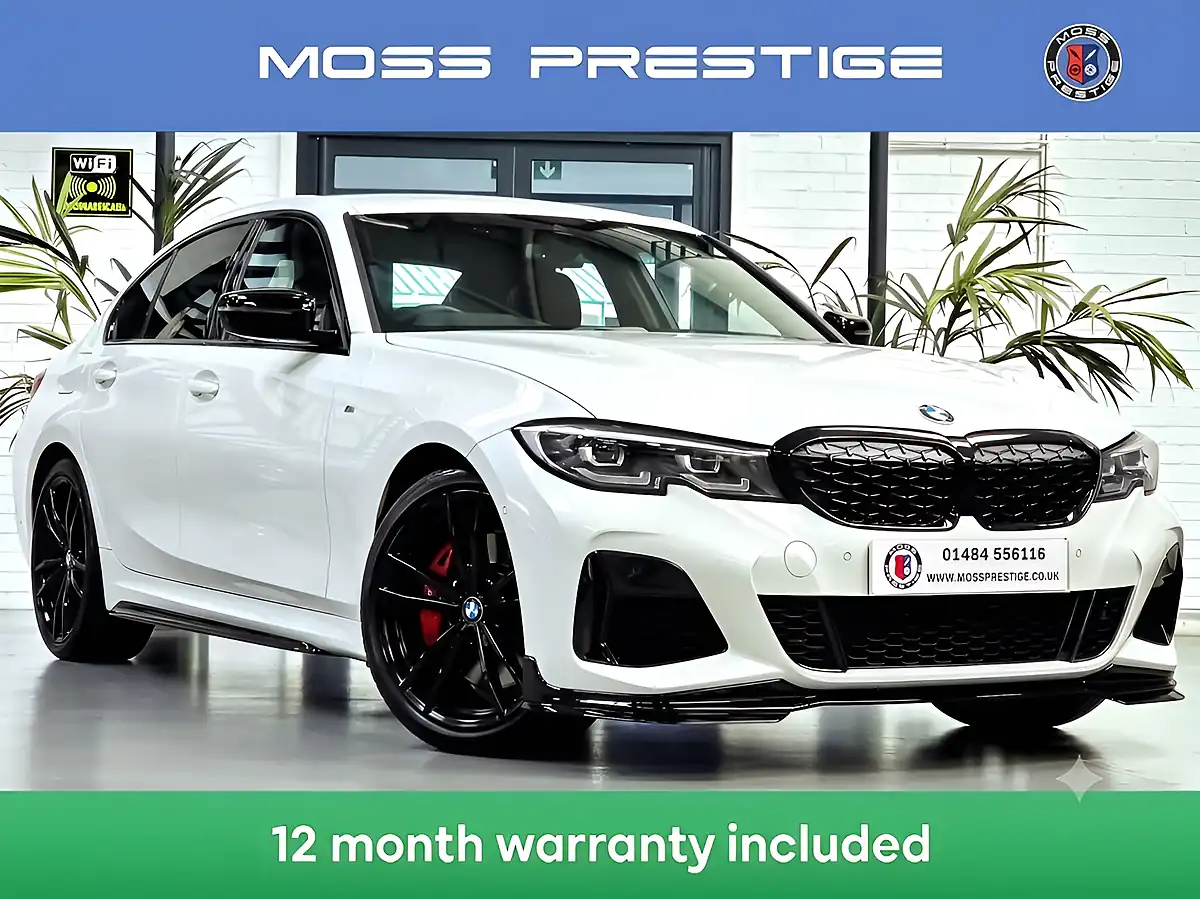 Used 2020 BMW 3 Series M340i White - Front View