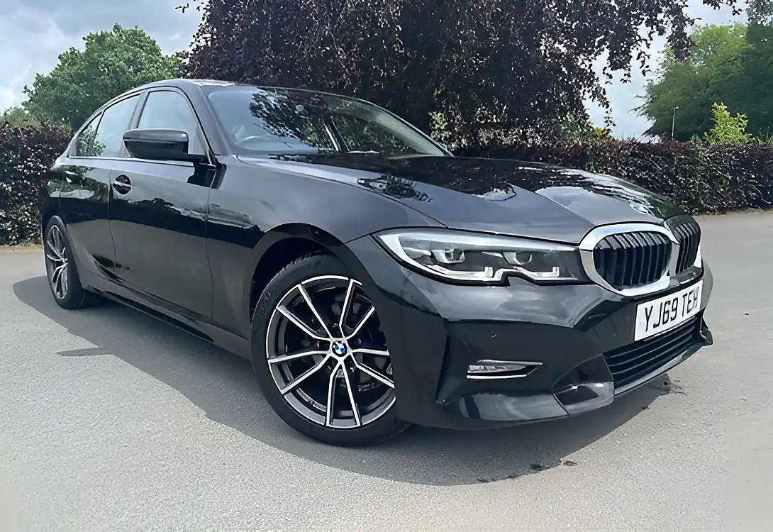 Used 2020 BMW 3 Series Sport Sapphire Black - Front View