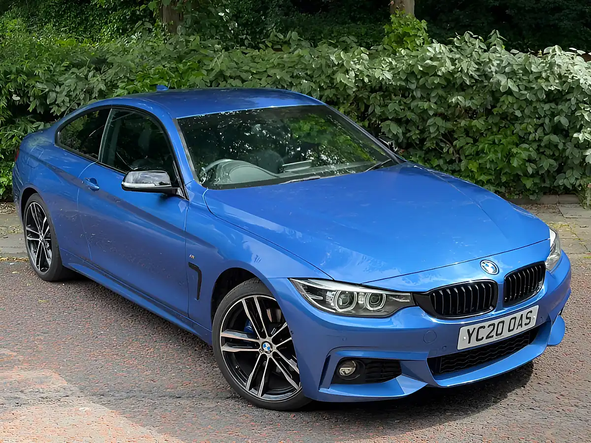 Used 2020 BMW 4 Series M Sport Estoril Blue - Front View