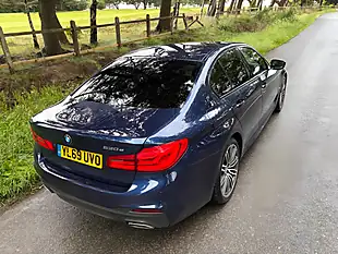 Used 2020 BMW 5 Series M Sport Blue - Interior and Exterior details 10
