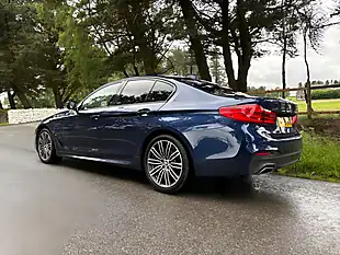 Used 2020 BMW 5 Series M Sport Blue - Interior and Exterior details 17