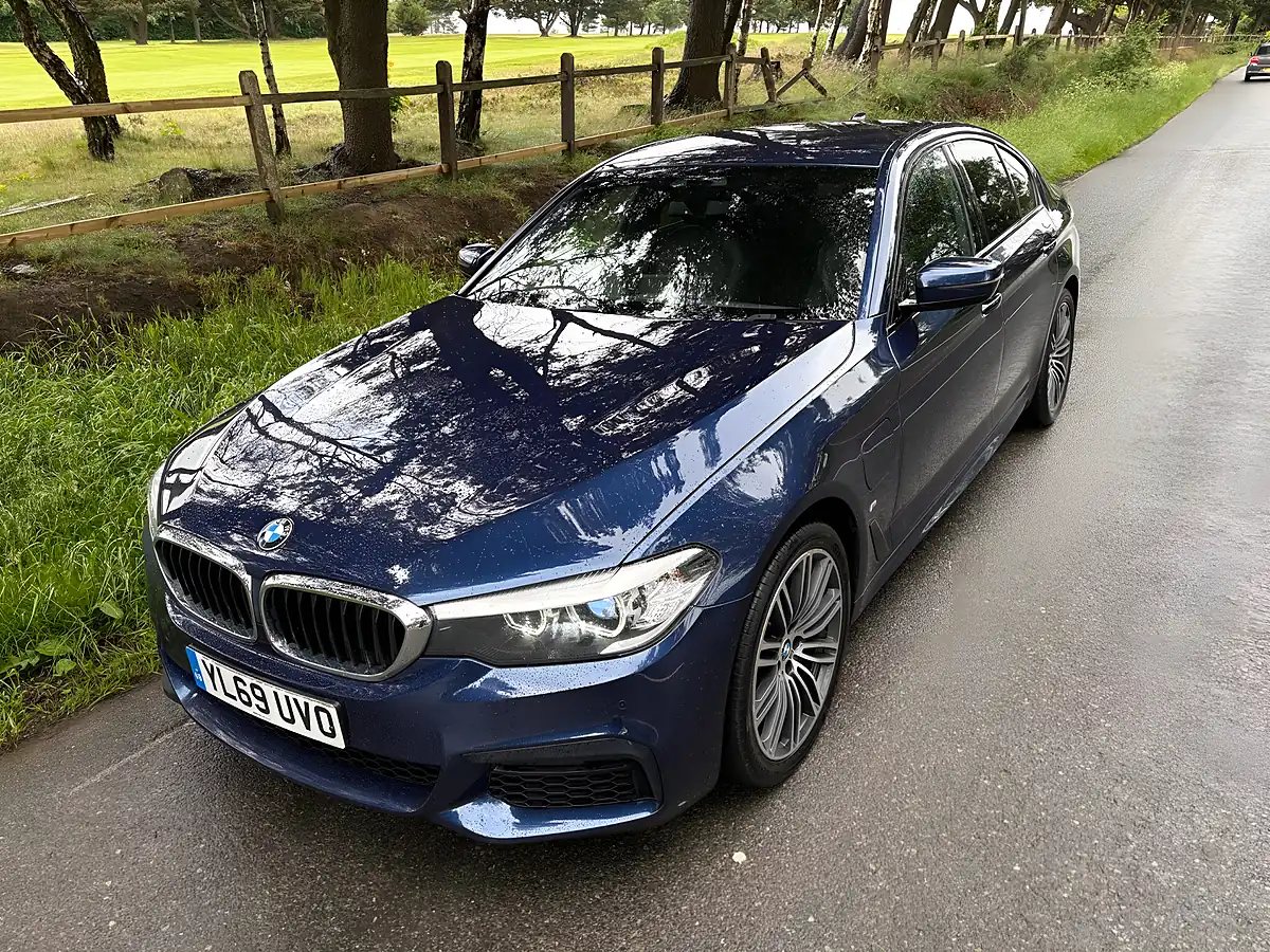 Used 2020 BMW 5 Series M Sport Blue - Interior and Exterior details 19