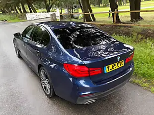 Used 2020 BMW 5 Series M Sport Blue - Interior and Exterior details 20
