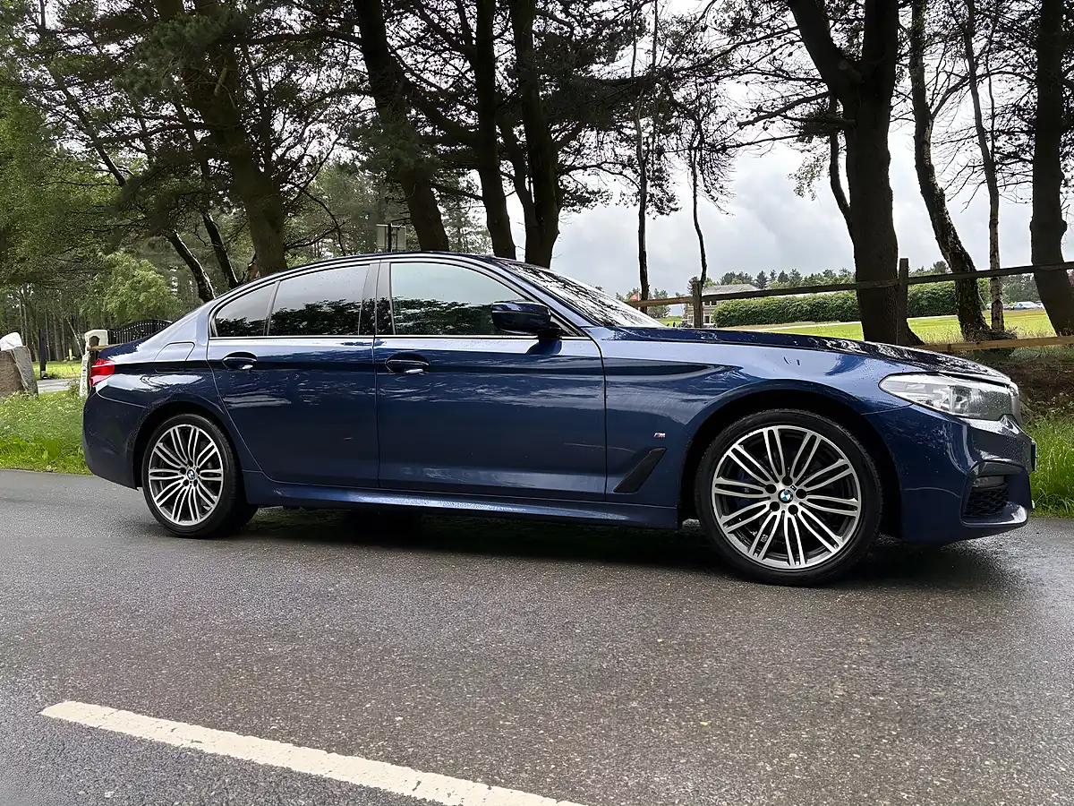 Used 2020 BMW 5 Series M Sport Blue - Interior and Exterior details 3