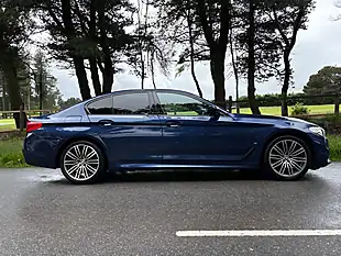 Used 2020 BMW 5 Series M Sport Blue - Interior and Exterior details 4