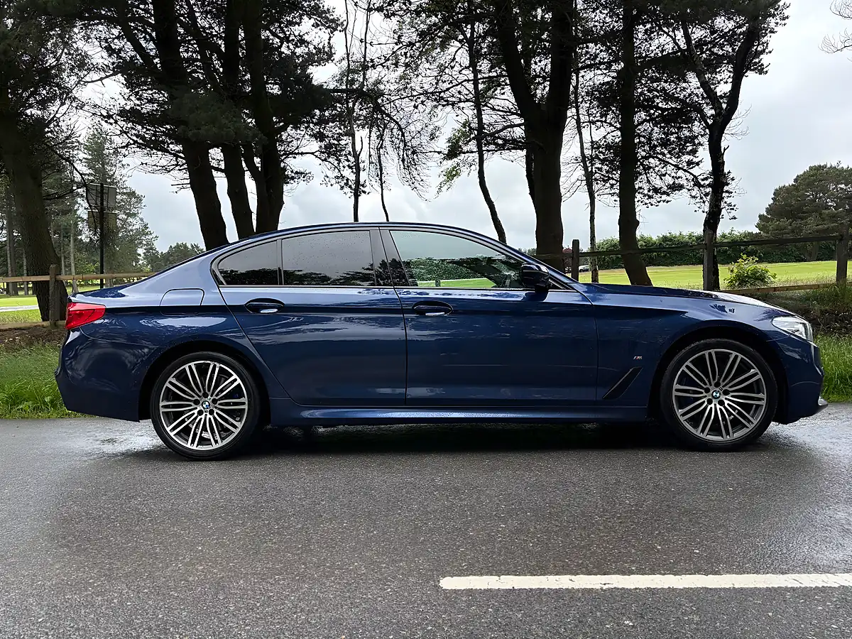 Used 2020 BMW 5 Series M Sport Blue - Interior and Exterior details 4