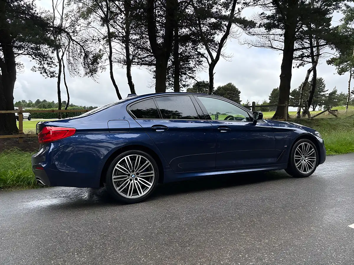 Used 2020 BMW 5 Series M Sport Blue - Interior and Exterior details 5