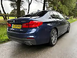 Used 2020 BMW 5 Series M Sport Blue - Interior and Exterior details 7