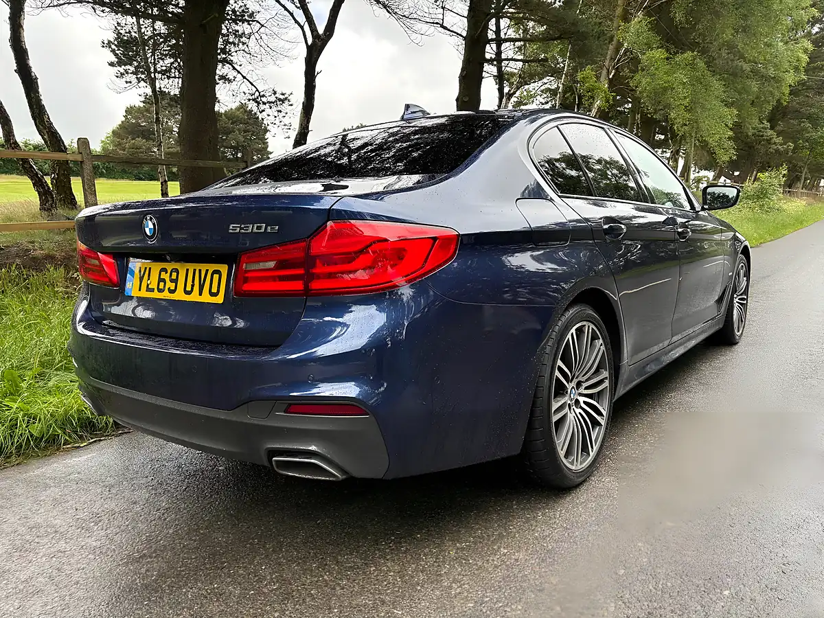 Used 2020 BMW 5 Series M Sport Blue - Interior and Exterior details 7