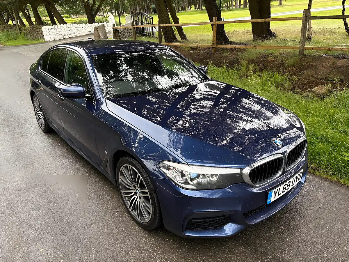 Used 2020 BMW 5 Series M Sport Blue - Interior and Exterior details 9
