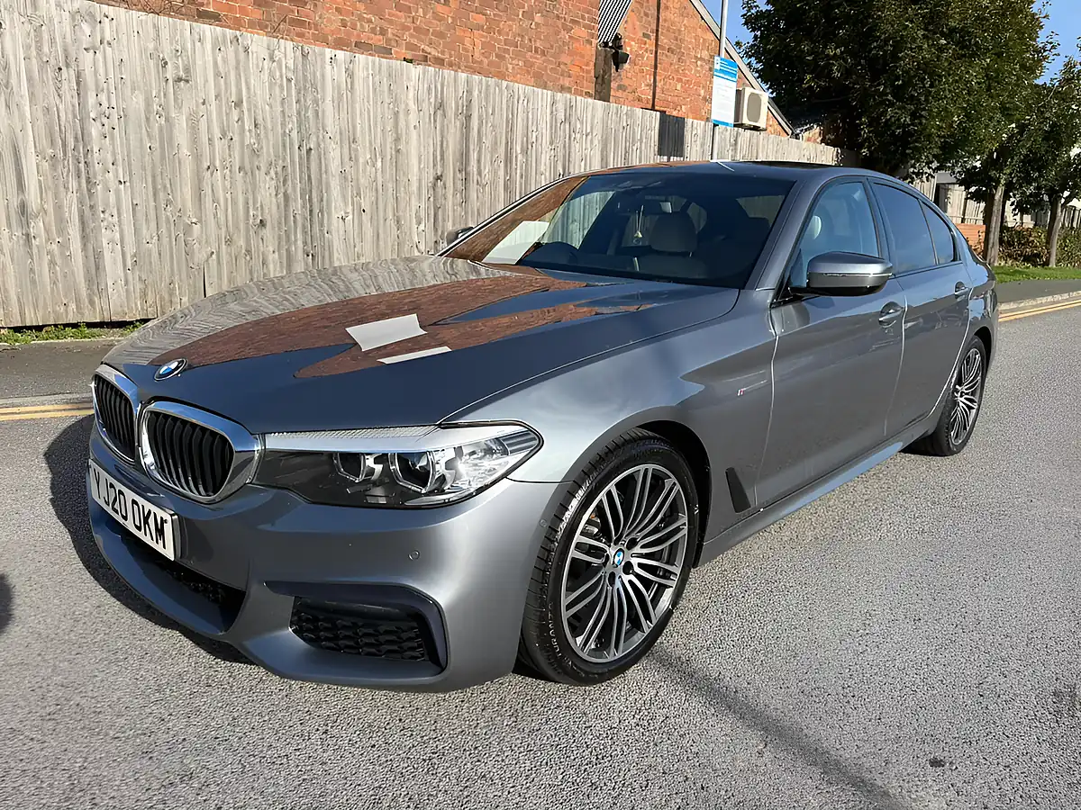 Used 2020 BMW 5 Series M Sport Blue - Interior and Exterior details 4