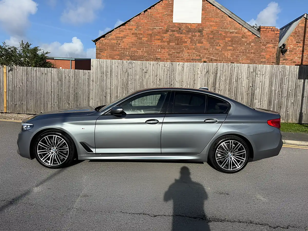 Used 2020 BMW 5 Series M Sport Blue - Interior and Exterior details 5
