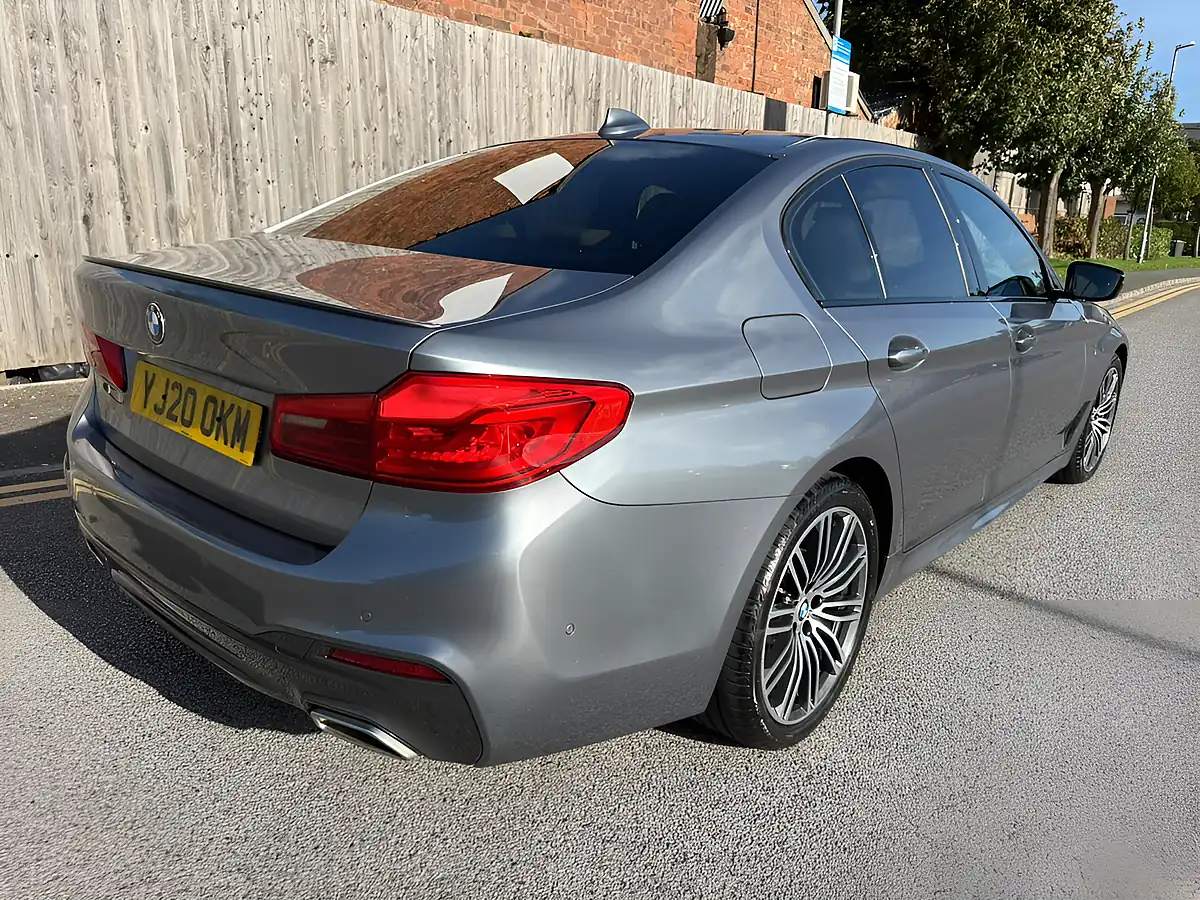 Used 2020 BMW 5 Series M Sport Blue - Interior and Exterior details 8