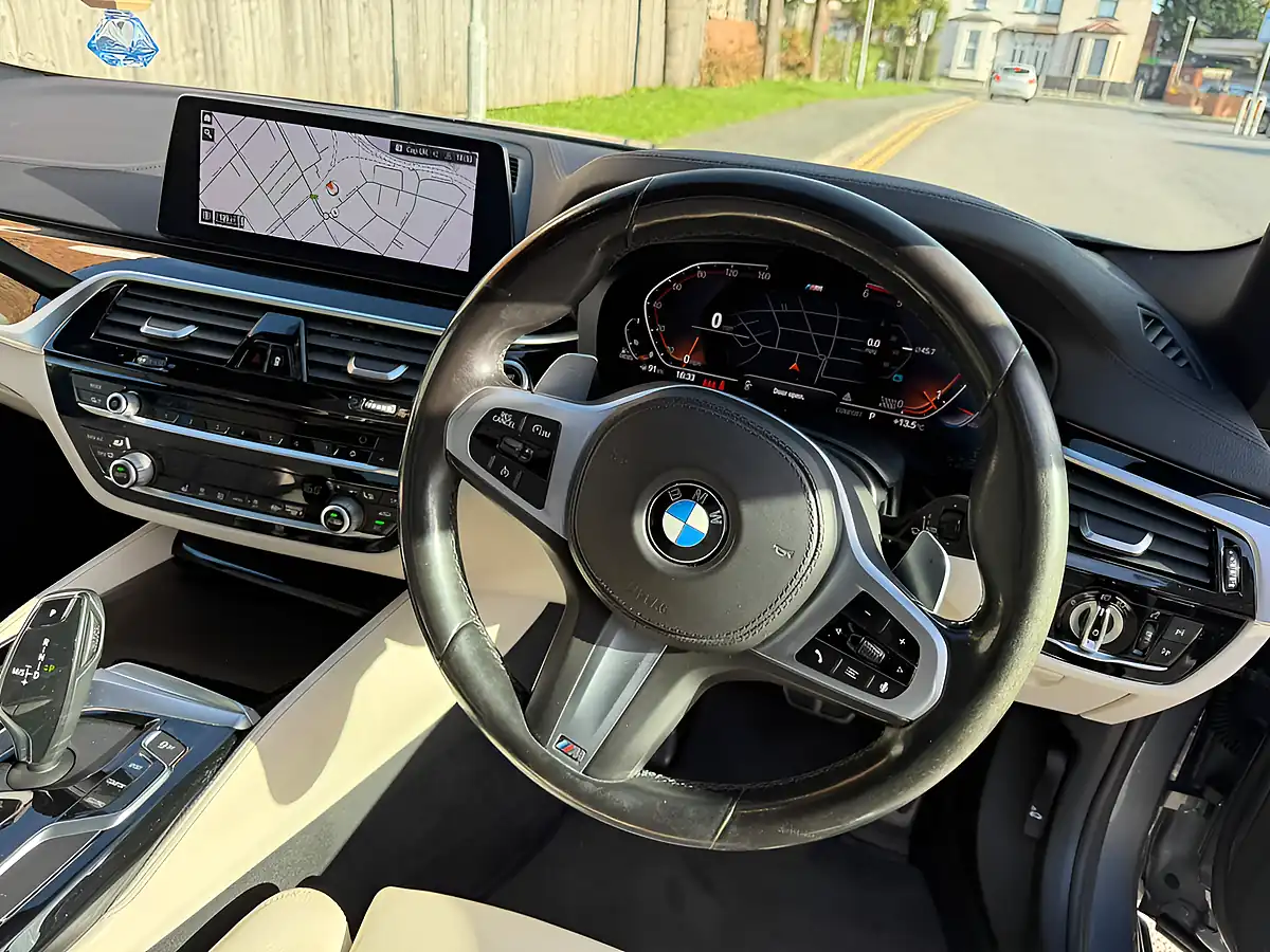 Used 2020 BMW 5 Series M Sport Blue - Interior and Exterior details 9