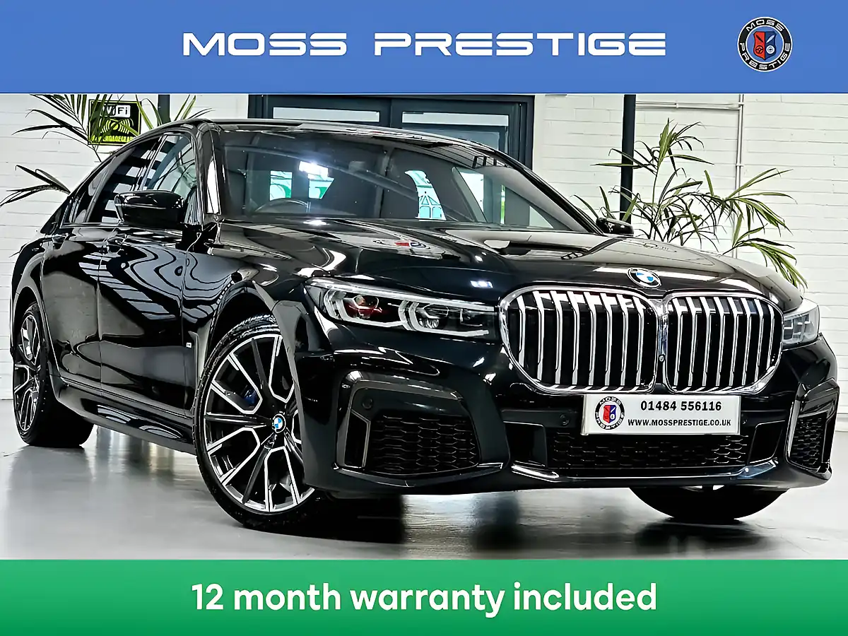 Used 2020 BMW 7 Series M Sport Plus Black - Front View