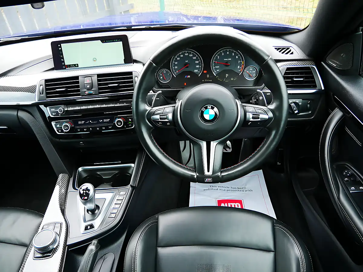Used 2020 BMW M4 Competition San Marino Blue - Interior and Exterior details 14