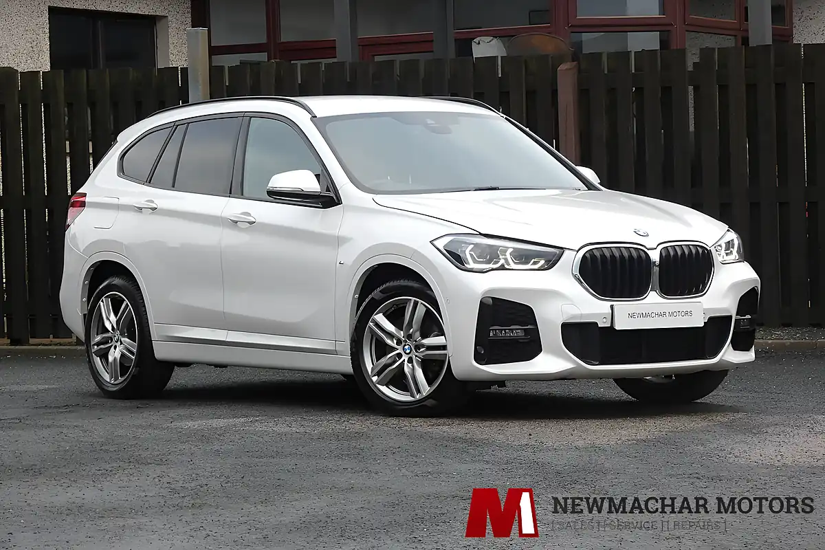 Used 2020 BMW X1 M Sport Mineral White - Front View